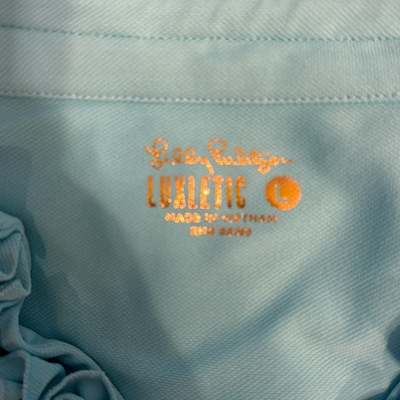 Lilly Pulitzer Teal Golf Tee - Picture 4 of 6